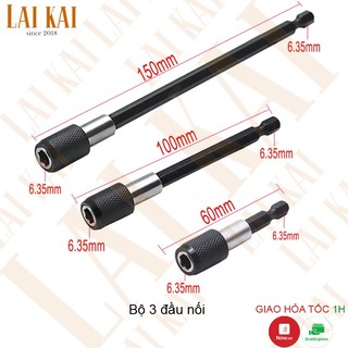 Bộ 3 đầu nối mũi vít tự khóa