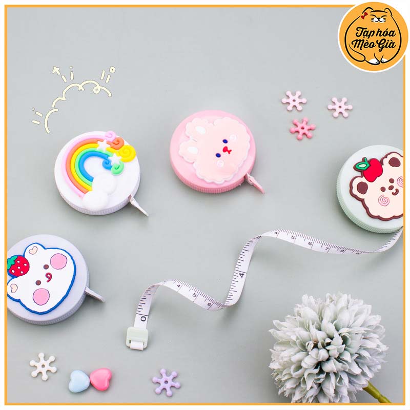 🌺 Thước dây đo cầm tay mini, thước rút nhỏ gọn tiện lợi dễ mang theo 🌺