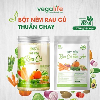Bột nêm rau củ thuần chay 500g, hạt nêm rau củ cho bé ăn dặm an toàn tốt cho sức khỏe
