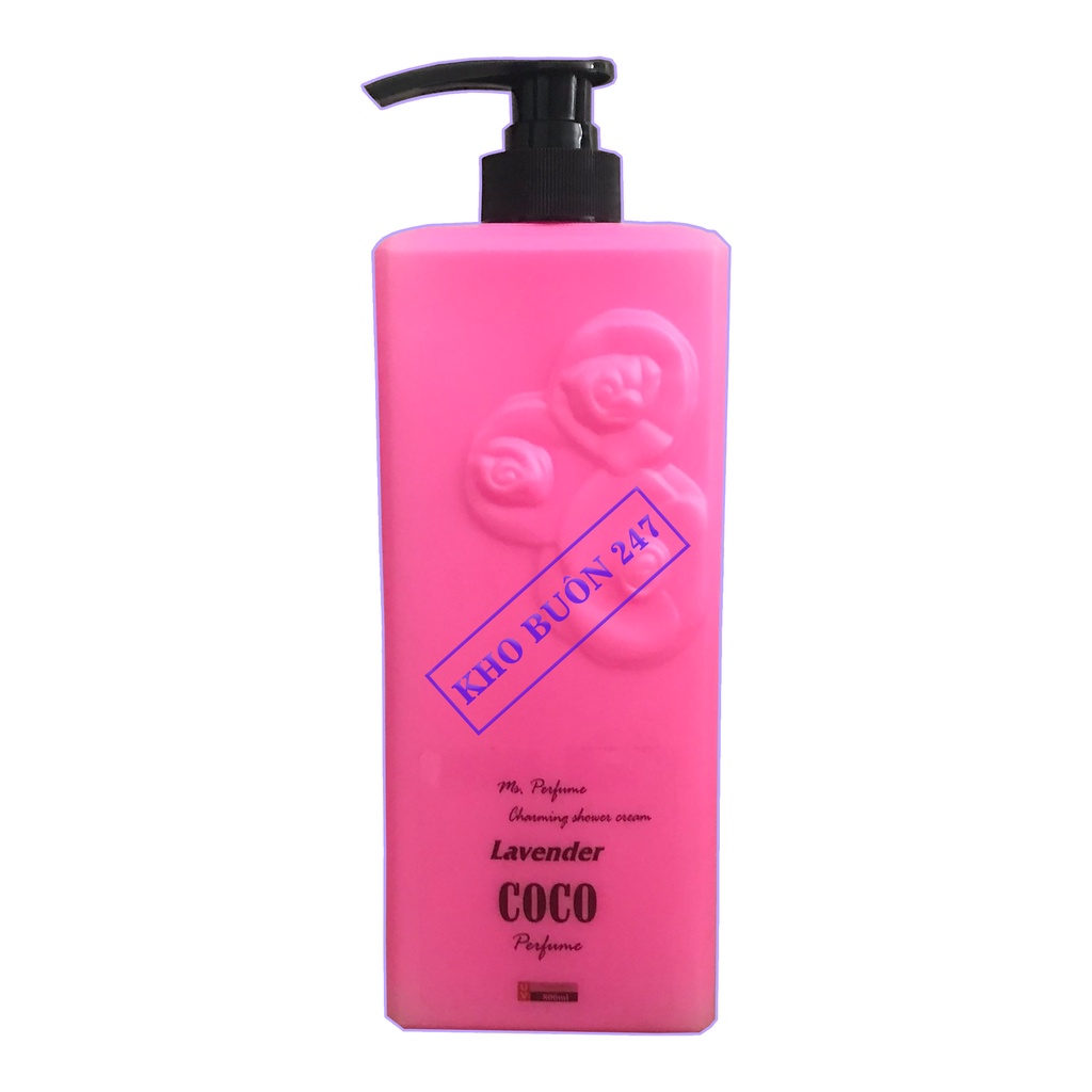 Sữa Tắm Hương Nước Hoa COCO Lavender 800ml Màu Đỏ