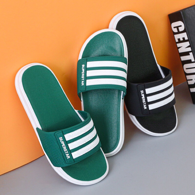 Dép nam quai ngang Cao Cấp Dép nam bản mới chống trơn trượt