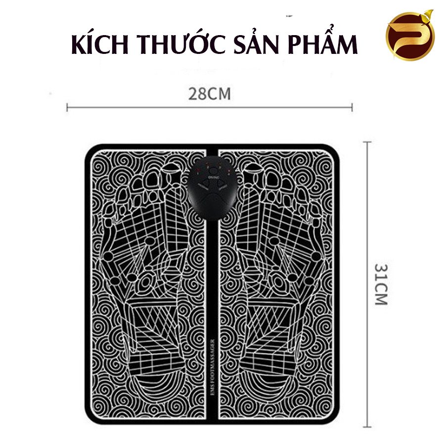 Máy Massage Chân, Đệm Massage Chân, Thảm Massage Chân, Máy Matxa Chân EMS 8 Chế Độ, 19 Cường Độ Giảm Đau Nhức, Mệt Mỏi