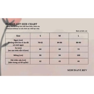 𝐒𝐄𝐃𝐔𝐈𝐒𝐀𝐍𝐓.𝐑𝐄𝐕- 𝐄𝐋𝐎𝐃𝐈𝐄 𝐒𝐄𝐓 - set ren (có tách lẻ)