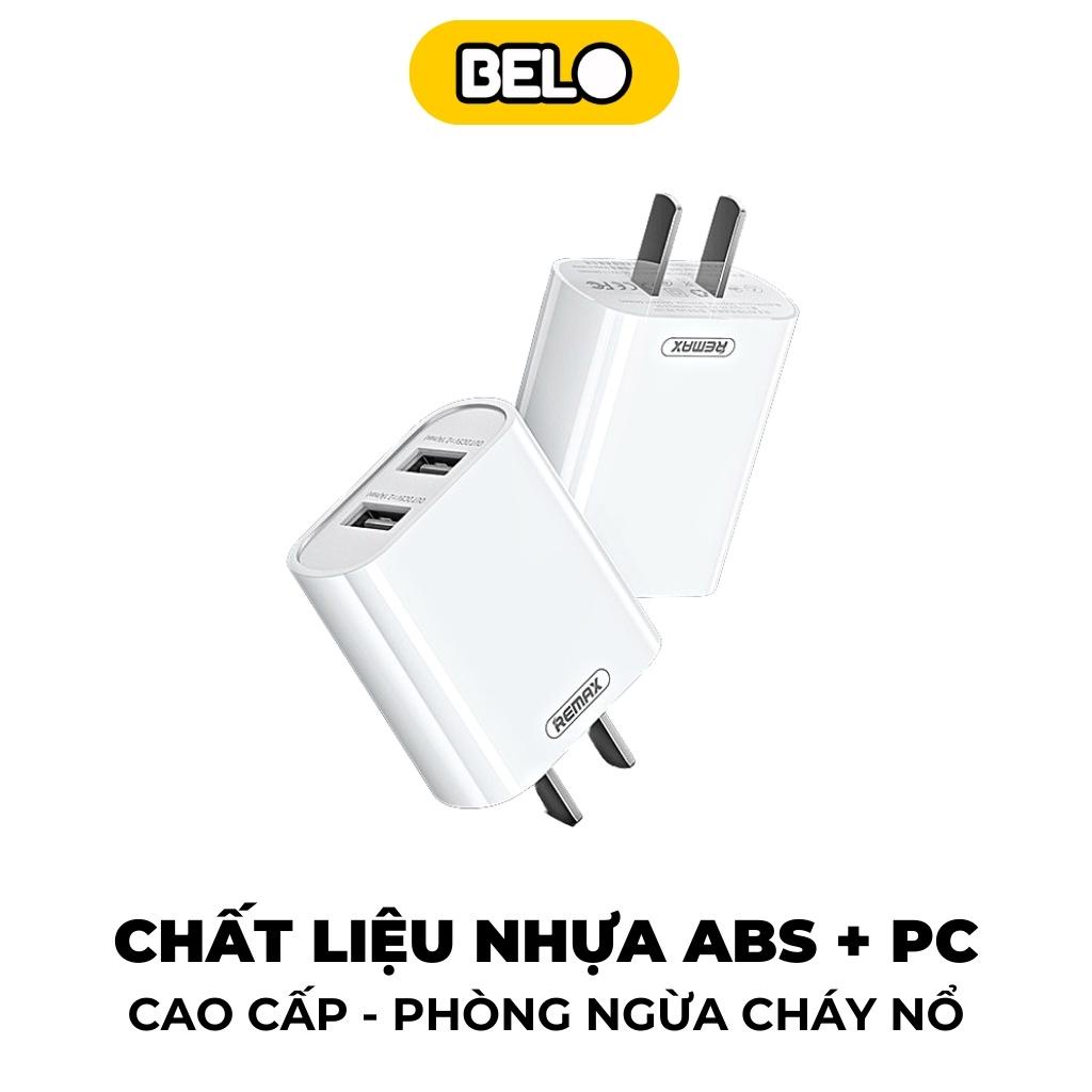 Củ sạc nhanh, cốc sạc nhanh Wekome WP-U56, sạc nhanh 2 cổng USB 2.1A hỗ trợ sạc nhanh cho điện thoại – Belo