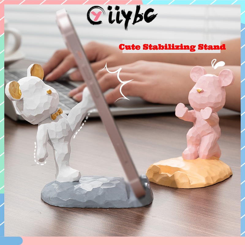 Giá Đỡ Điện Thoại / Máy Tính Bảng / Điện Thoại Hình Gấu / Thỏ Hoạt Hình Nhiều Màu Dễ Thương