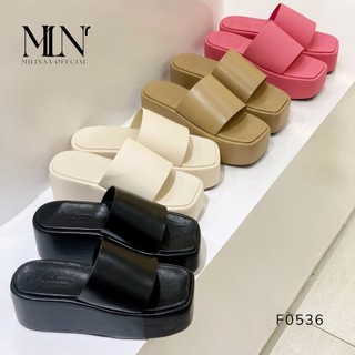 DÉP NỮ ĐẾ XUỒNG 7P BẢN NGANG TO TRƠN DA MỀM HÀN QUỐC F0536 [FORM TO CHÂN ỐM LÙI MỘT SIZE]