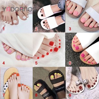YADORNOS Set 24 Móng Chân Giả Thời Trang Nữ Tính