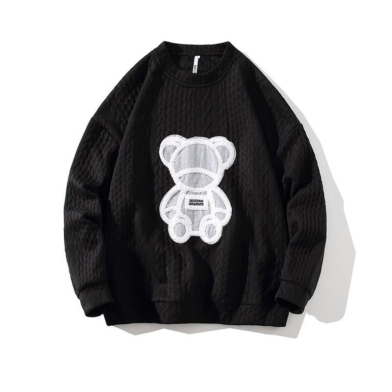 Áo Nam Nữ, Áo Gấu Hình Nổi Vintage Nam Nữ Unisex