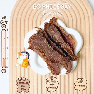Phi Lê Bò Tươi Sấy Khô Cho Chó Mèo Không Chất Bảo Quản 25G/50G DOGGOSTYLE Homemade - Treat Thức Ăn Vặt Cho Thú Cưng