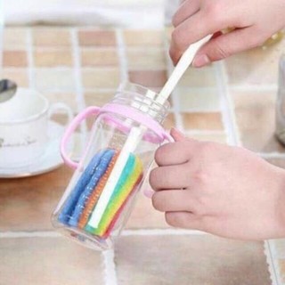 Cọ rửa bình sữa, cọ rửa ly xốp 7 màu