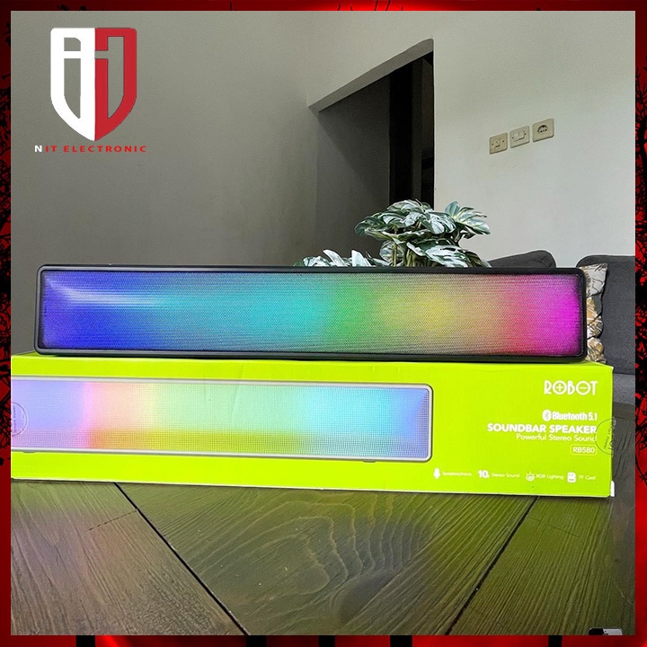 Loa thanh bluetooth ROBOT soundBar RB580 chính hãng loa máy tính laptop led grb bass mạnh