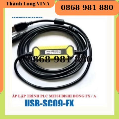 Cáp lập trình PLC Mitsubishi USB-SC09-FX (chính hãng Amsamotion)