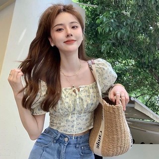 Áo cortop tay bồng💕( ord 7-15 ngày )
