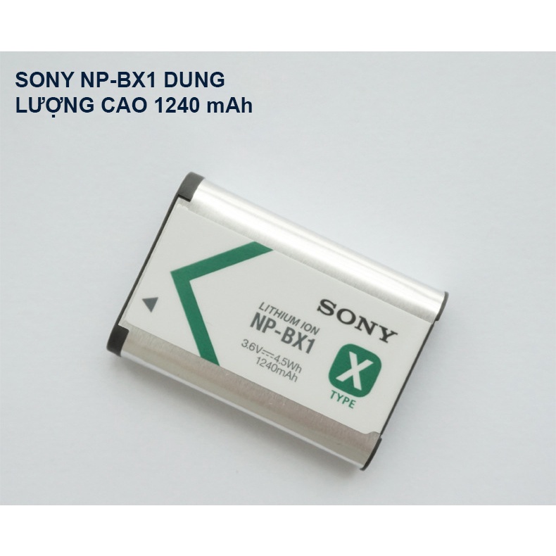 Pin sạc sony np bx1 dung lượng cao cho máy ảnh sony DSC-RX100, DSC-RX100II, RX100M4,....