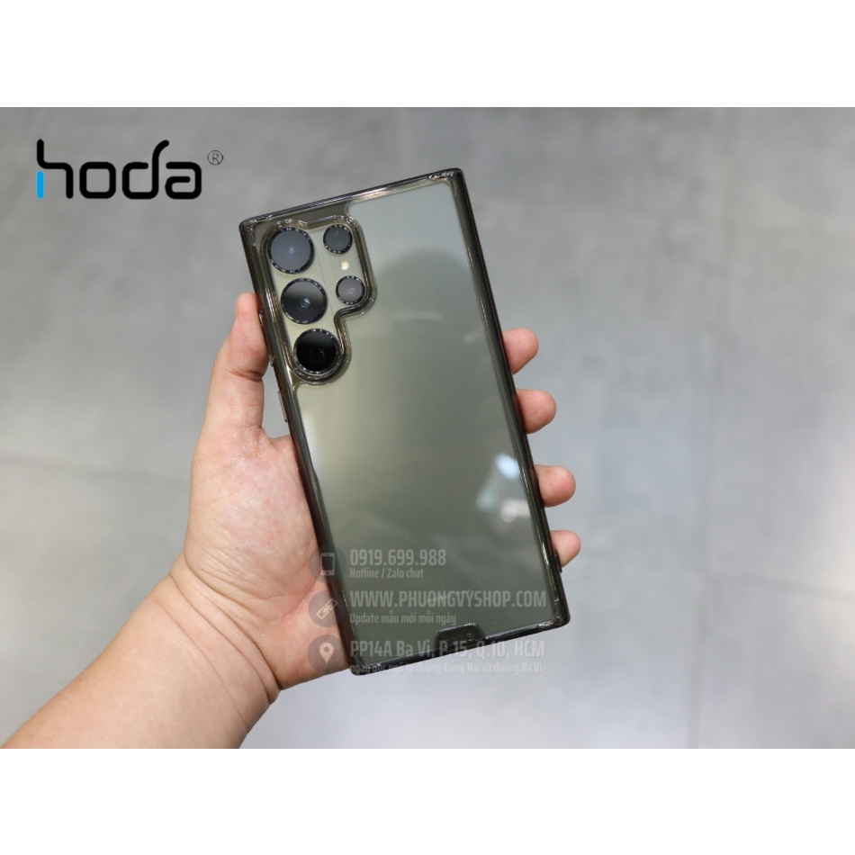 Ốp chống sốc Hoda Crystal chính hãng Galaxy S23 Ultra / S22 Ultra: