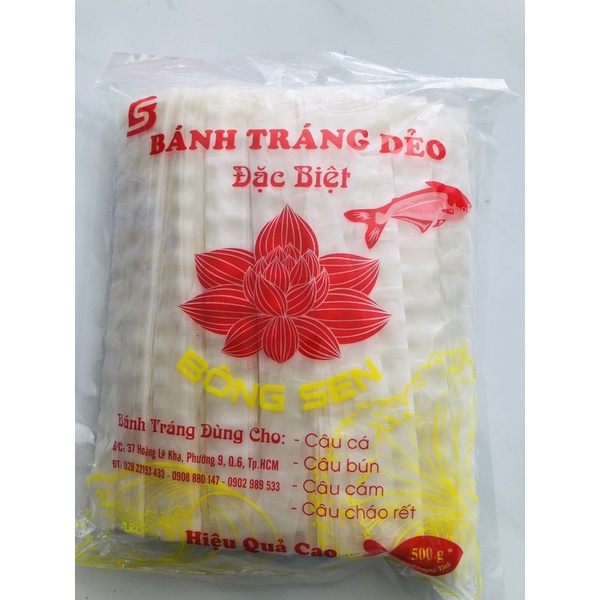 Bánh Tráng Dẻo Hiệu Bông Sen Cắt Sẵn