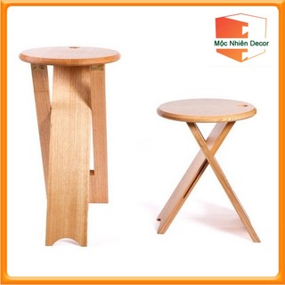 Ghế gỗ thông nhập khẩu cao cấp ghế ban công quầy bar hiện đại cao 50-60cm mn-01