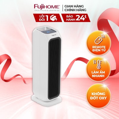 Quạt sưởi gốm để sàn FUJIHOME FH3000 Điều khiển từ xa - Màn LCD hiển thị - Làm ấm cực nhanh