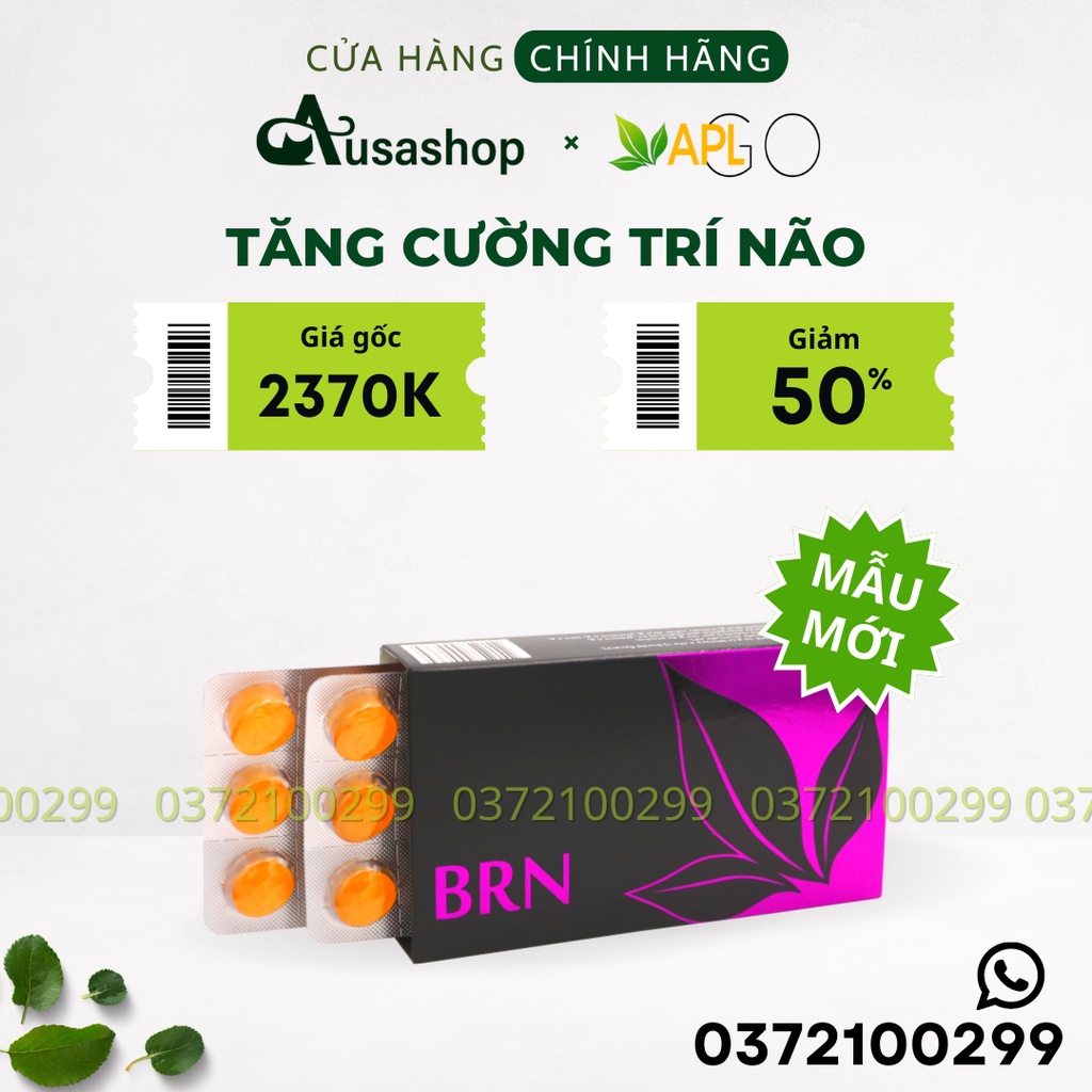 BRN – Viên Ngậm Hỗ Trợ Trí Não APLGO - Sỉ Lẻ Giá Tốt