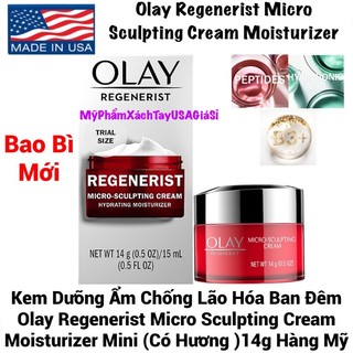 Kem Dưỡng Ẩm Chống Lão Hóa Olay Regenerist Micro-Sculpting Cream Moisturizer 14g Hàng Nhập USA