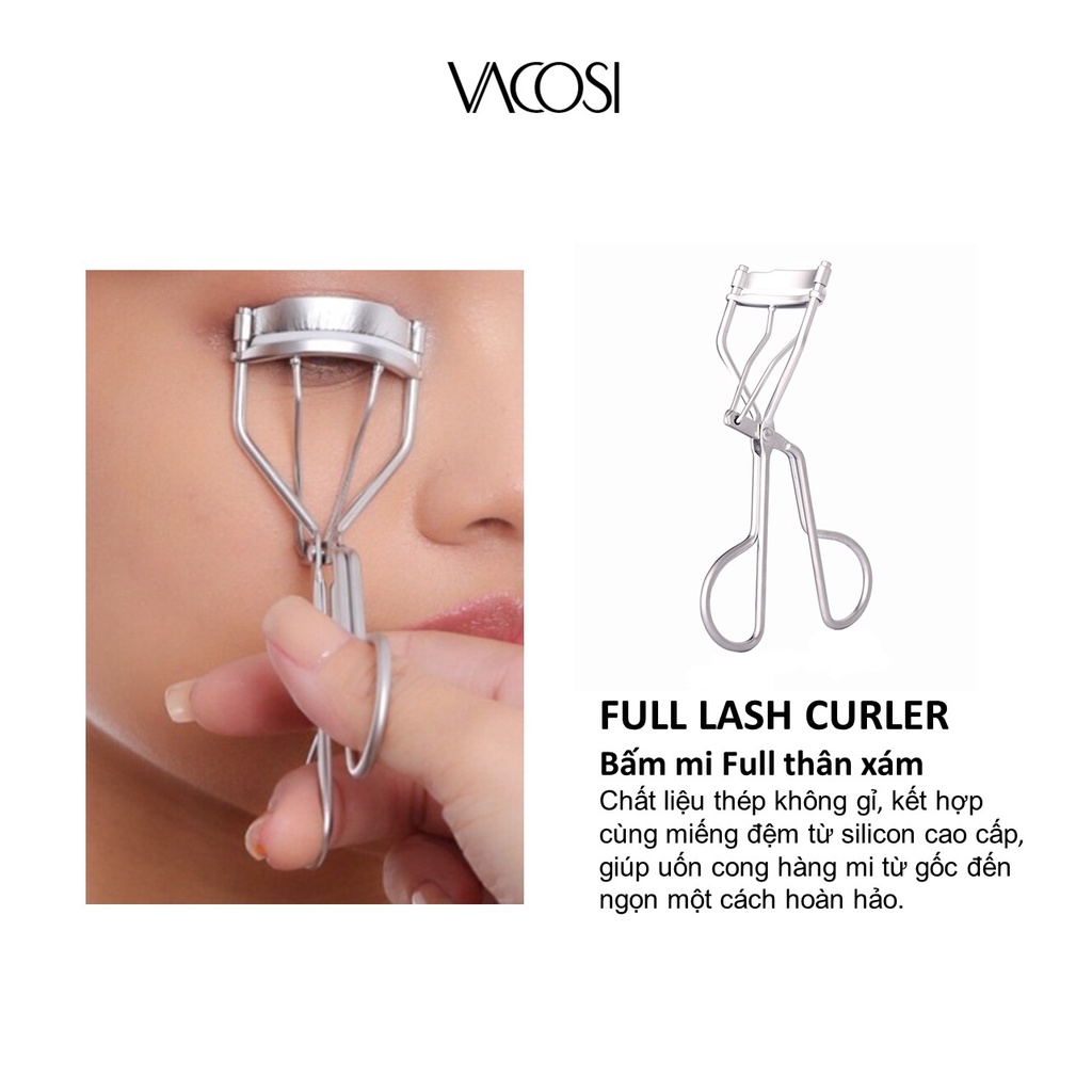 Bấm Mi Full Thân Xám VACOSI FULL LASH CURLER - BM02