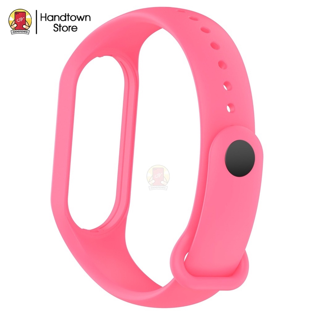 Dây Đeo Silicon Thay Thế Cho Đồng Hồ Thông Minh Xiaomi Mi Band 5 6 7 Miband 5 6 7 Silicon Dẻo Handtonw