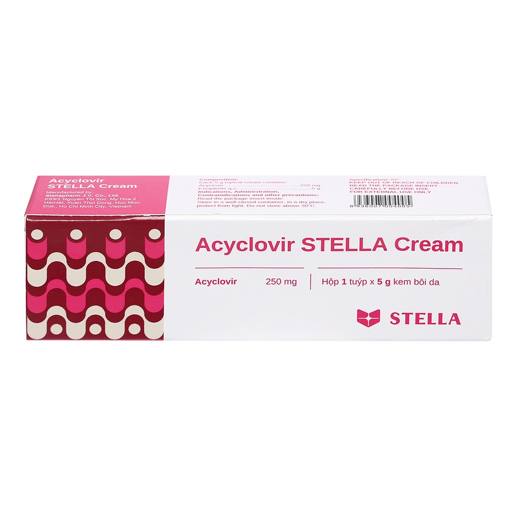 Kem bôi Acyclovi Stella Cream  tuýp 5g