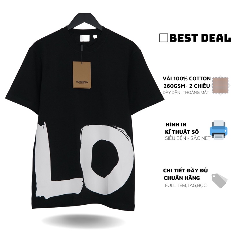 Áo thun BBR in chữ cao cấp Áo thun BBR Love in chữ nam nữ mới nhất