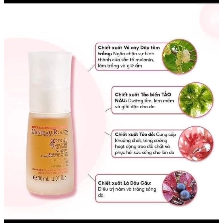 Serum Trắng Da,Giảm Nám,Tàn Nhang CHATEAU ROUGE 30ml