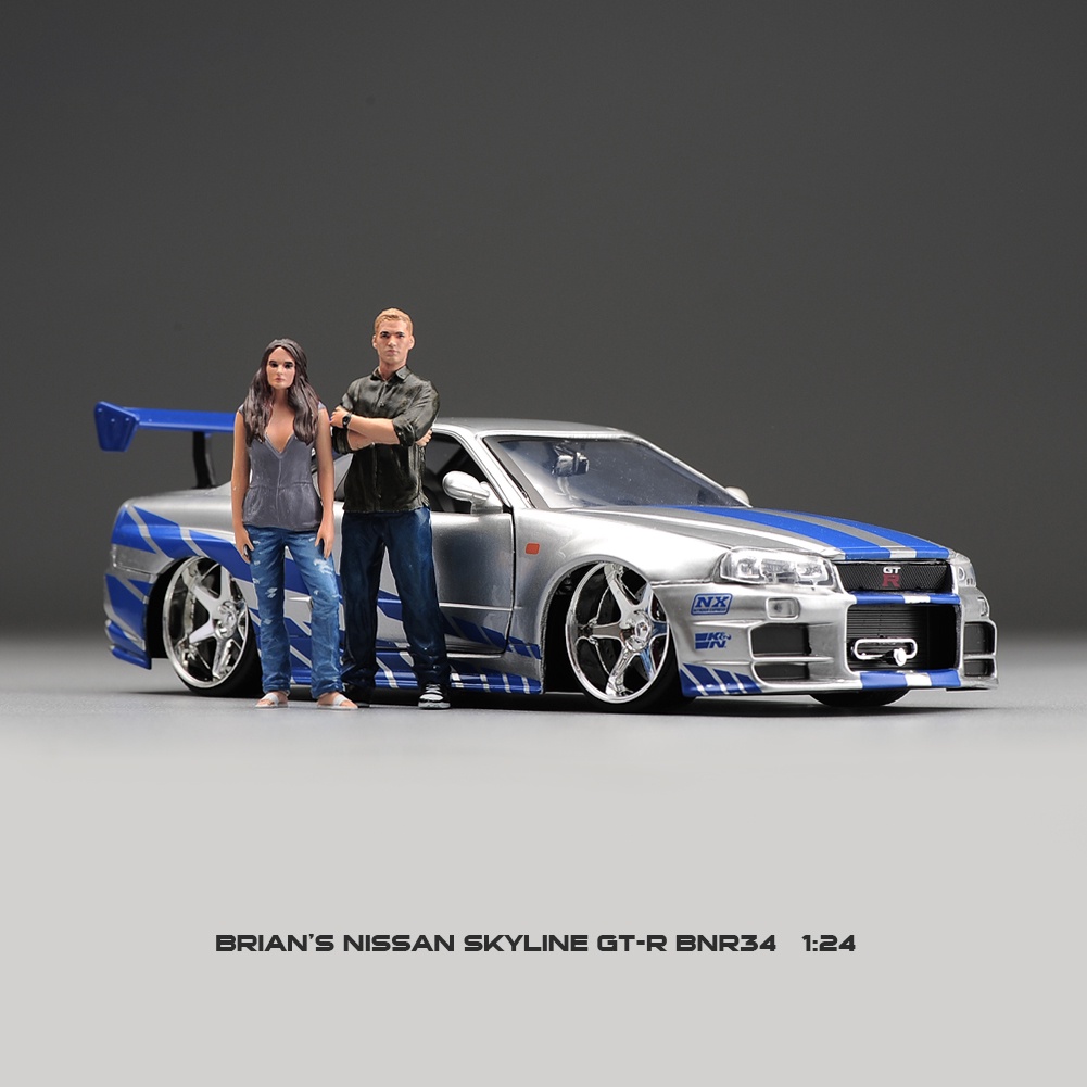 Mô Hình Xe Hơi Nissan GTR34 and GTR35 Tỉ Lệ 1 / 24