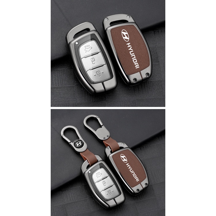 Ốp chìa khóa Hợp kim cao cấp Hyundai Creta, Elantra, Tucson, I10