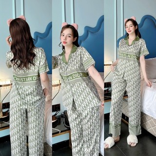 Đồ bộ pijama lụa tk 2ce tay ngắn size l