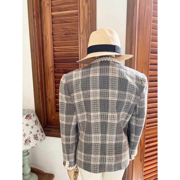 Áo khoác tweed Nhật vintage