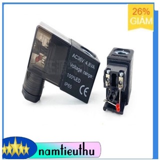 Cuộn hút, cuộn coil thay thế cho van điện từ 36V trục 8mm