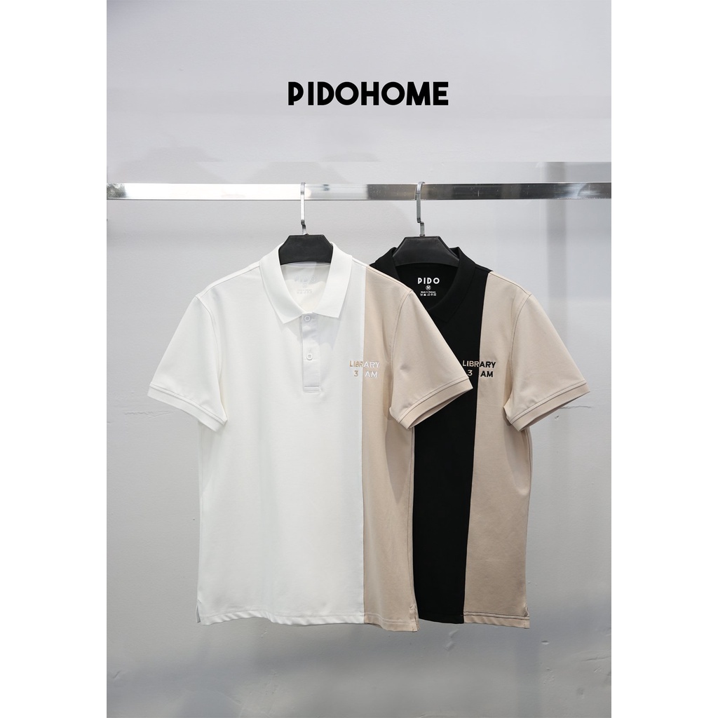 Áo Polo Cao Cấp PIDOHOME Chất Vải Cotton USA Với Họa Tiết Thêu Chi Tiết Tỉ Mỉ - PDAT207/208 - TABI SHOP