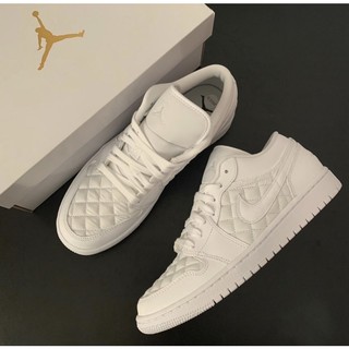 [SẴN AUTH 100%] Giày Air Jordan 1 Low Quilted White (DB6480-100)