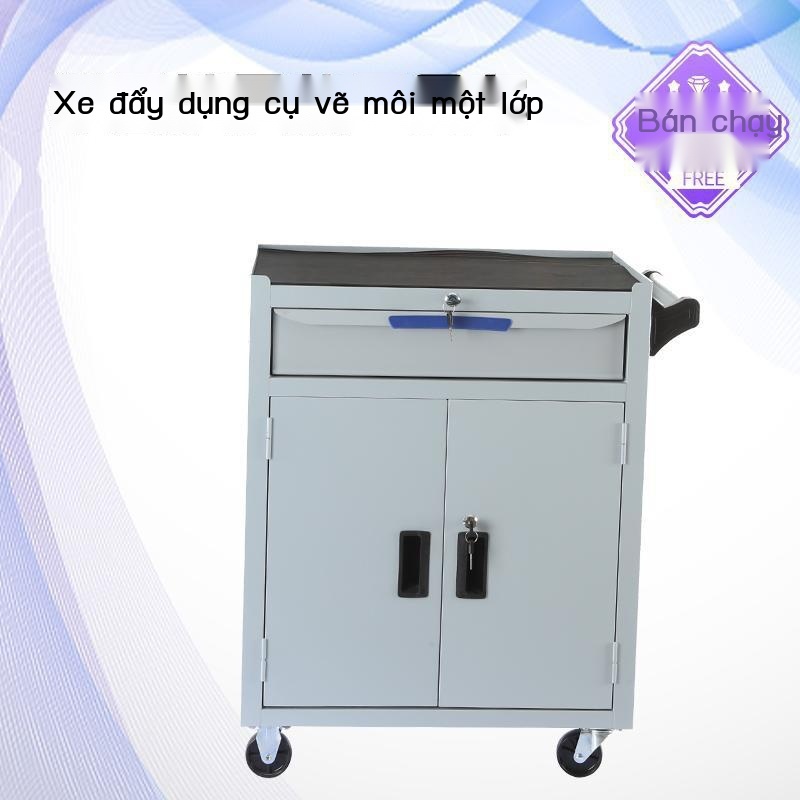 Xe đẩy dụng cụ sửa chữa ô tô tủ phần cứng thiếc xưởng với hộp bảo trì ngăn kéo đa chức năng