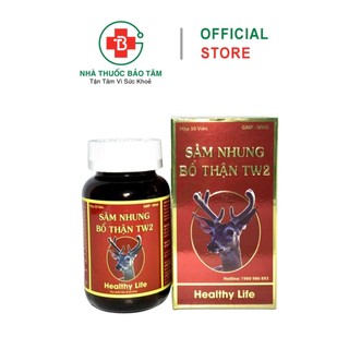 Sâm nhung bổ thận TW 2 Bổ thận, tráng dương, mạnh gân cốt - Lọ 30 viên