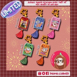 Móc khoá "lắc lắc" omamori - shaker omamori keychain
