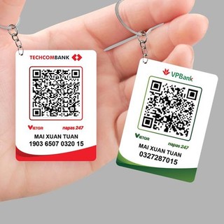 Móc khoá in mã QR code, STK theo yêu cầu