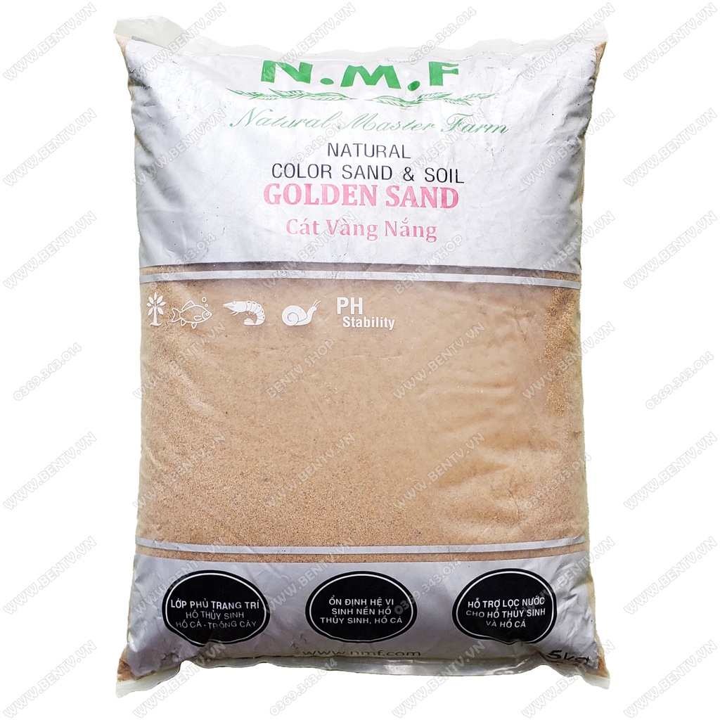 Cát nắng vàng trang trí hồ thủy sinh - Túi 5Kg