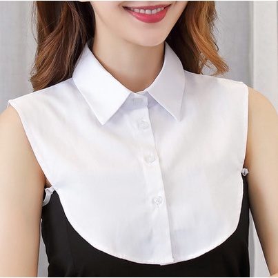 Cổ Áo Sơ Mi Giả Có Thể Tháo Rời Phong Cách Đơn Giản Trẻ Trung - Shop Chấm Bi