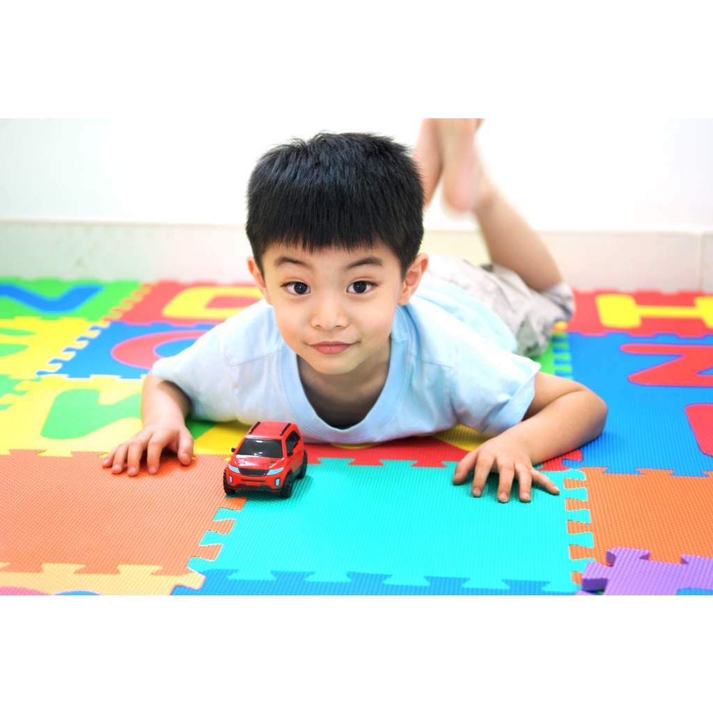 Children Kids Baby Smile Puzzle Play Mat_Mono Color 10pcs