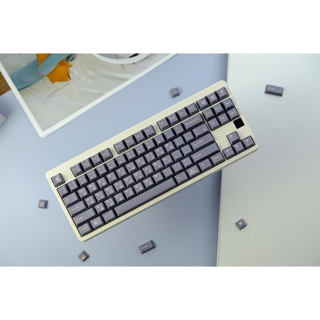 GMK Owl Keycap, 129 Phím Keycaps PBT Cherry Profile DYE-SUB Cá Nhân Keycaps GMK Cho Bàn Phím Cơ