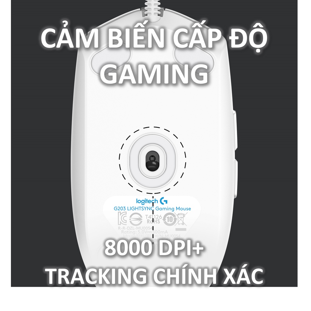 Logitech G203 Lightsync RGB Wired Gaming Mouse - 8K Sensor