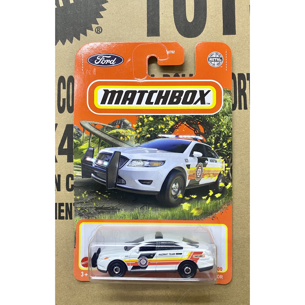 Mẫu xe MATCHBOX xe cảnh sát mỹ Ford / Dodge Charger (Full card)
