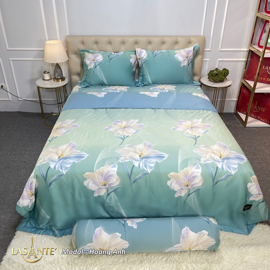 Bộ drap lụa Lasante Pháp kích thước 180*200 Modal và Tencel