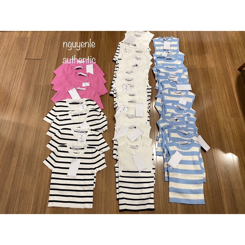 Áo sát nách croptop Bershka Authentic