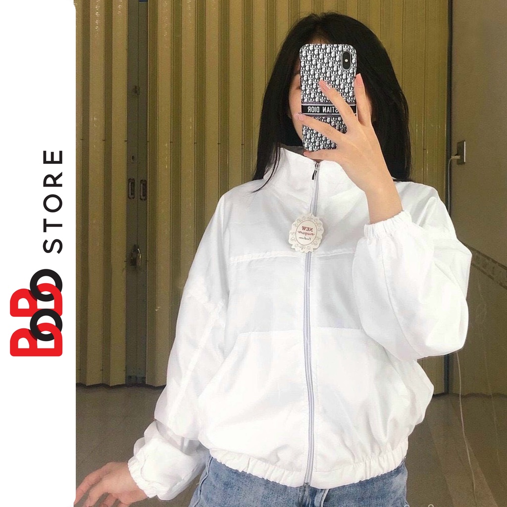 Áo khoác dù croptop dành cho nữ - BoBo Store