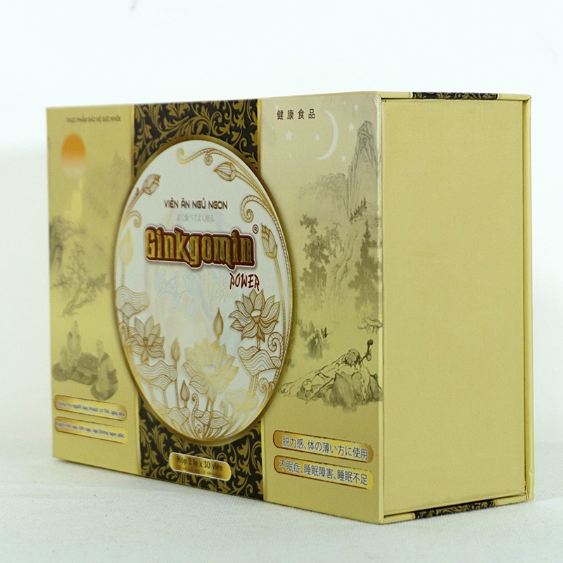 Viên ăn ngủ ngon Ginkgomin hộp 2 lọ 60 viên, kích thích ăn ngon, dễ ngủ